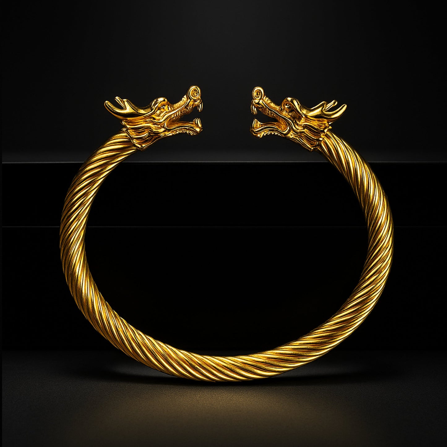 Golden Dragon Stainless Steel Bracelet