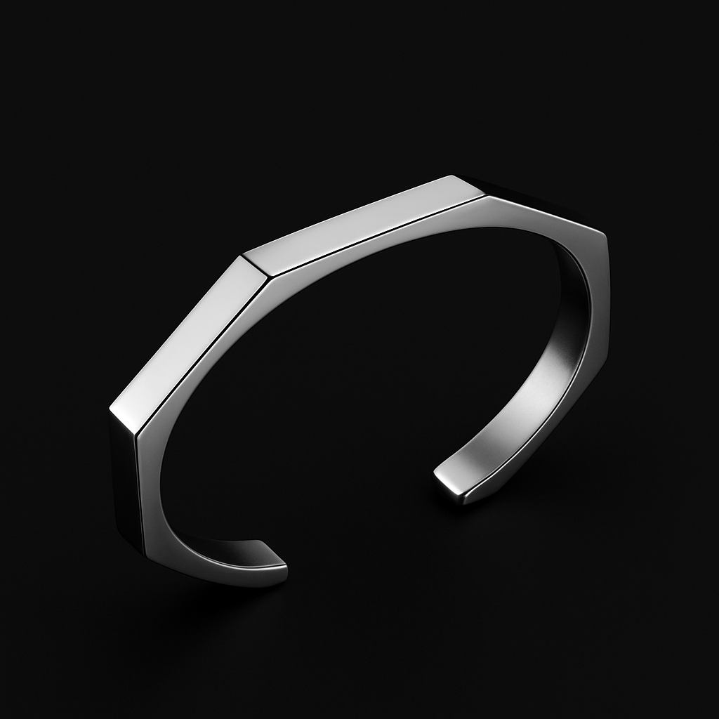 Titan Hex™ Stainless Steel Bracelet – Bold & Modern Design