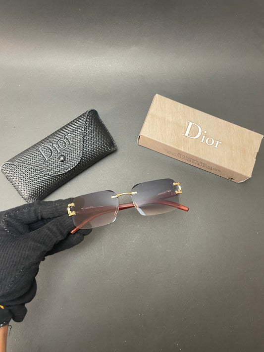 Rectangular Frames with Golden-Tone Metal Glasses