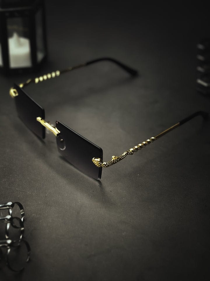 Men's Fashion Cut Edge Alloy Glasses With Snake-like Temples
