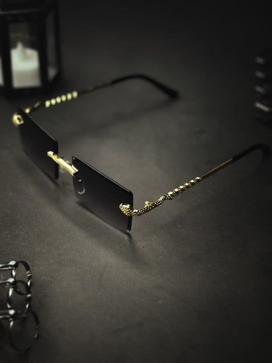 Men's Fashion Cut Edge Alloy Glasses With Snake-like Temples