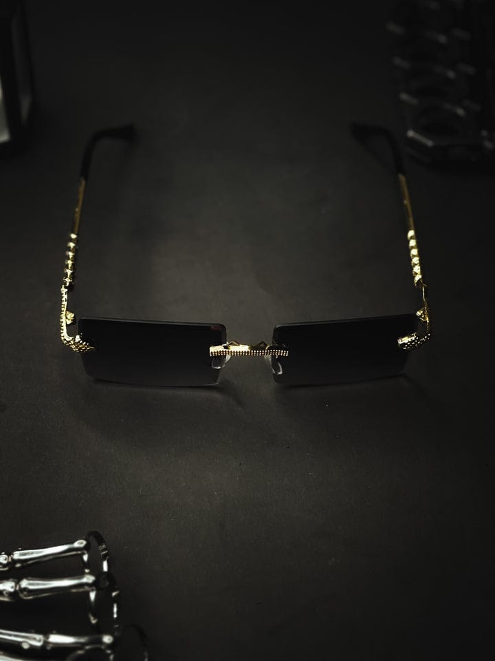 Men's Fashion Cut Edge Alloy Glasses With Snake-like Temples